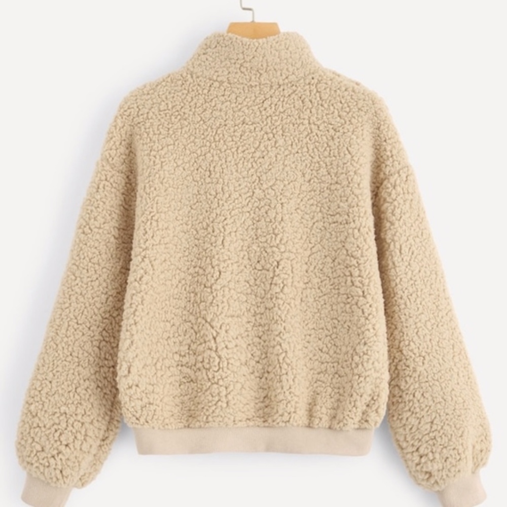 LOWEST PRICE⭐️Honey Pocket Letter Teddy Jacket - Picture 5 of 6